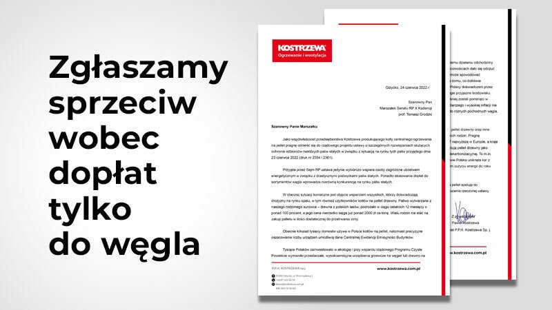 Kostrzewa wnioskuje do senatu o sprawiedliwe dopłaty do opału