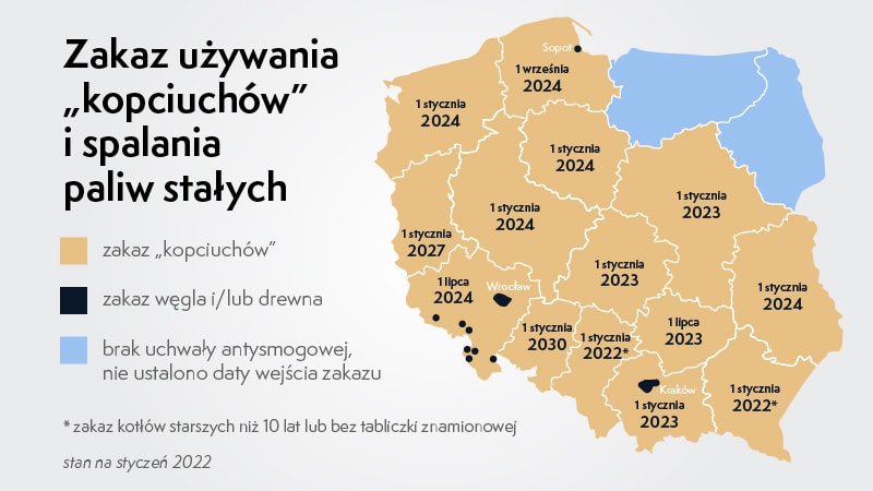 Sprawdź, do kiedy musisz zlikwidować kopciucha w swoim domu