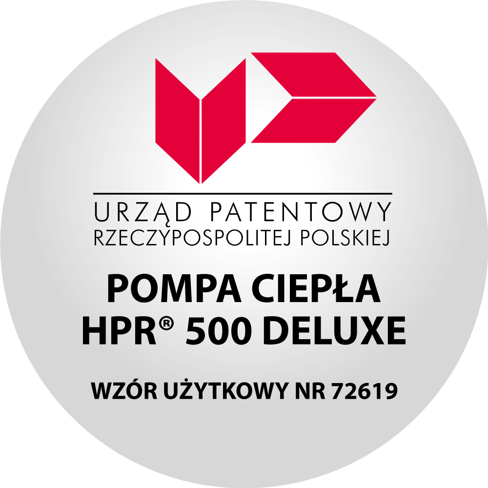 Pompa ciepła HPR 500 Deluxe - wzór użytkowy chroniony patentem