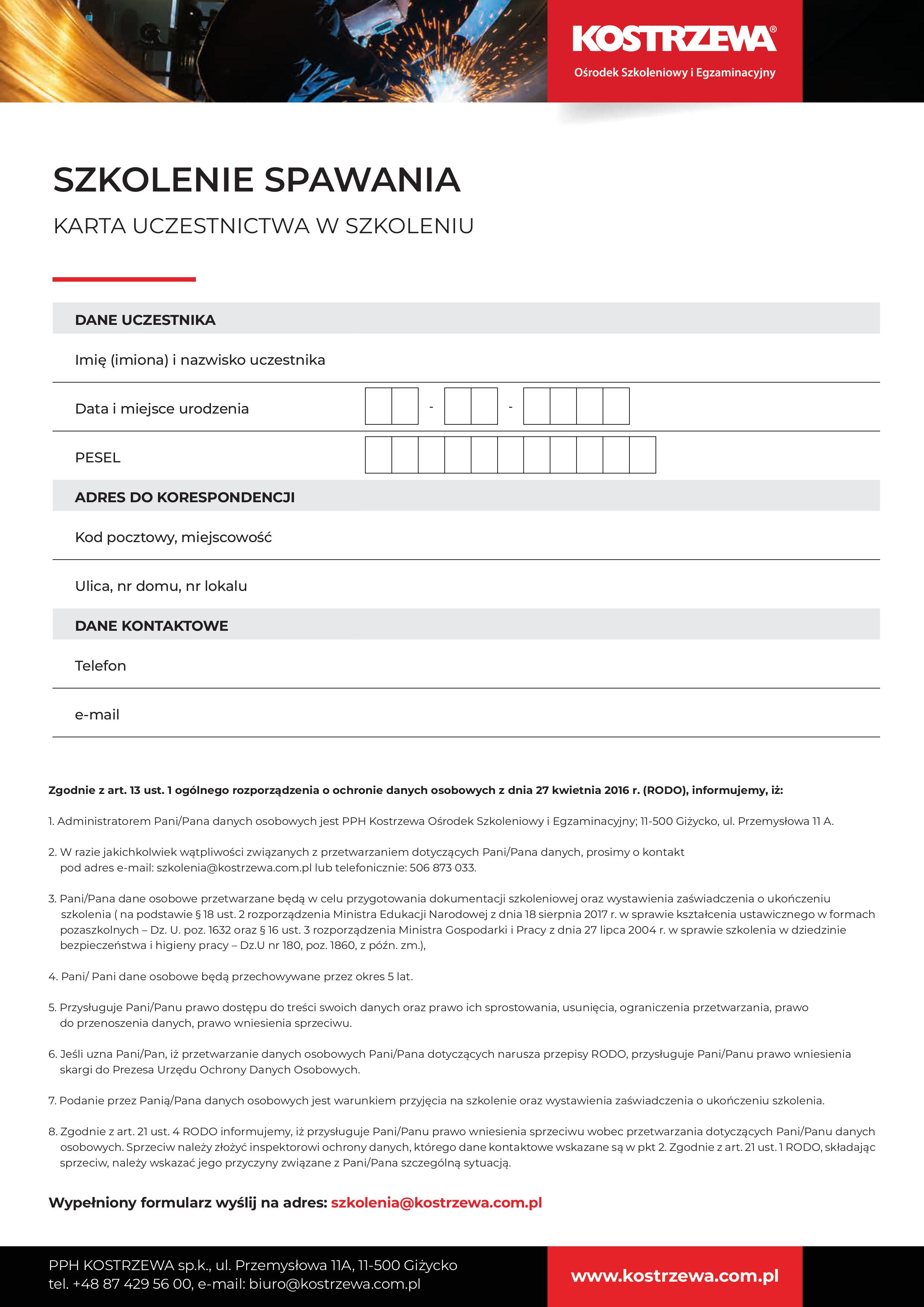 2024_12_05_Kostrzewa_formularz_szkoleniowy_1_SPAWANIE_formularz