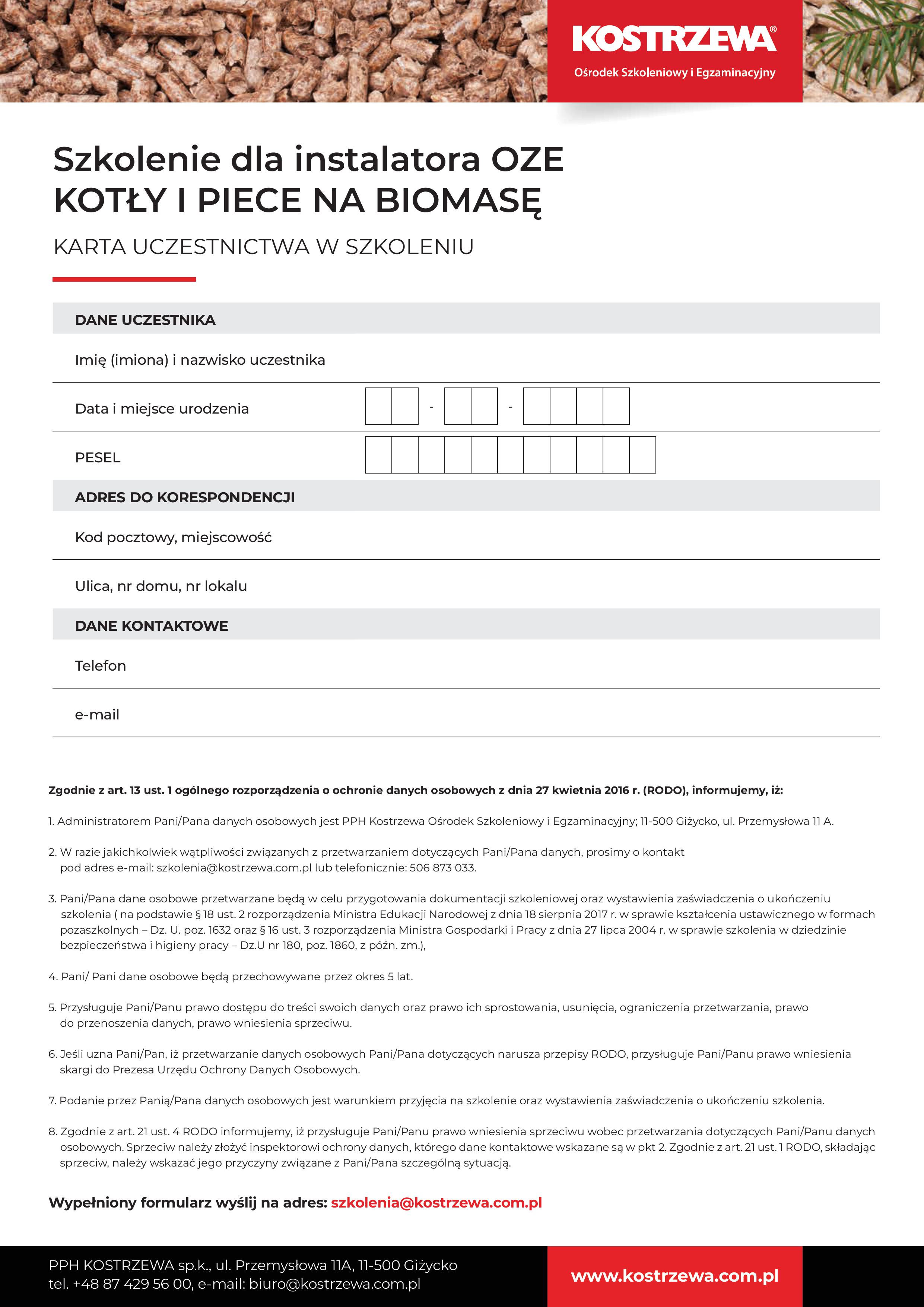 2024_12_05_Kostrzewa_formularz_szkoleniowy_2_OZE_KOTLY_PIECE_BIOMASA_formularz